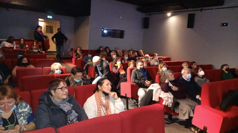 Cinema audience at cultural screening